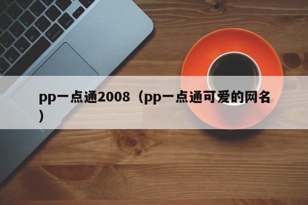 pp一点通2008(pp一点通可爱的网名)