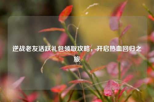 逆战老友活跃礼包领取攻略，开启热血回归之旅