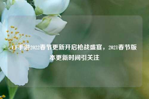 CF手游2022春节更新开启枪战盛宴,2021春节版本更新时间引关注