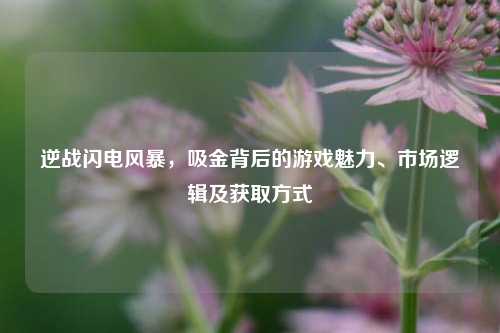 逆战闪电风暴,吸金背后的游戏魅力、市场逻辑及获取方式