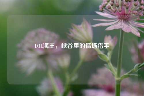 LOL海王,峡谷里的情场猎手