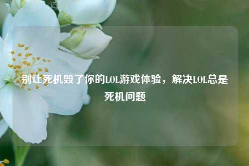 别让死机毁了你的LOL游戏体验,解决LOL总是死机问题